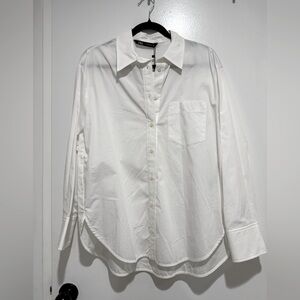 Zara Oversized Poplin Shirt with Pocket